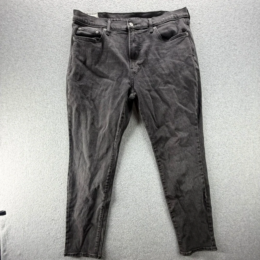 Abercrombie‎ & Fitch Athletic Slim Jeans Mens 36x32 Faded Black Stretch Denim